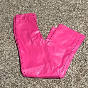 womens shein leather pants, size petite xxs